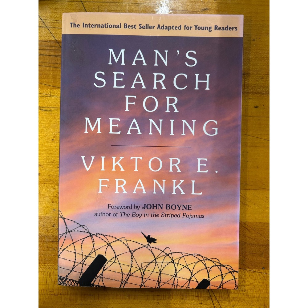 Man's Search for Meaning Viktor E Frankl Young Readers Edition Paperback Book